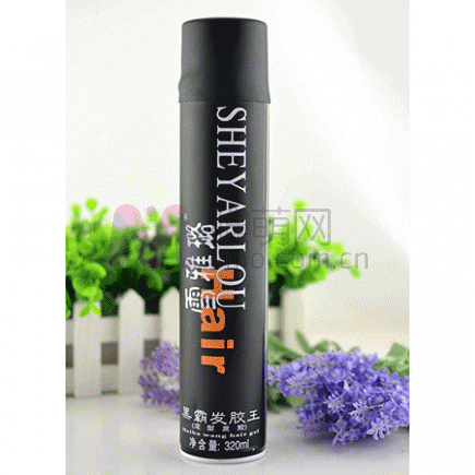 铭峰雪雅璐黑霸定型干胶王320ml黑瓶